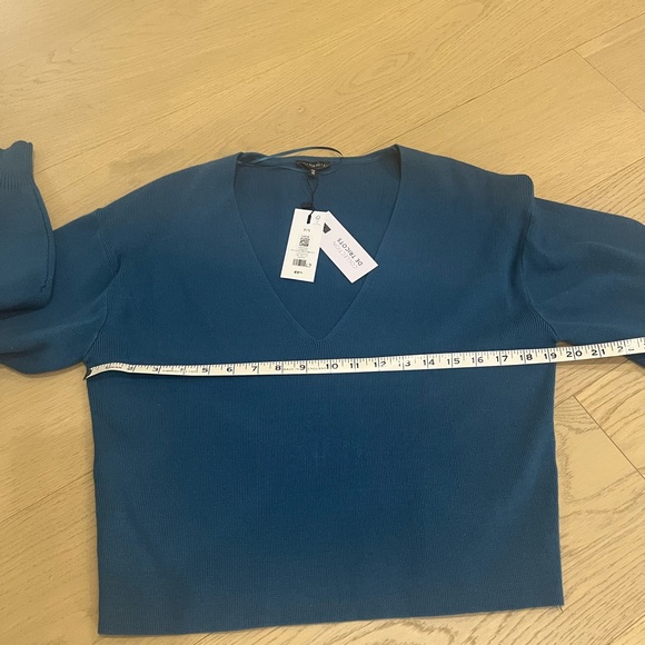 Dynamite Teal Ribbed Sweater - Picture 4 of 6